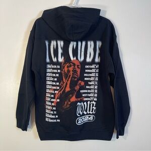 Ice Cube 2024 Tour Zip Up Hoodie - Size Mens Medium - Black